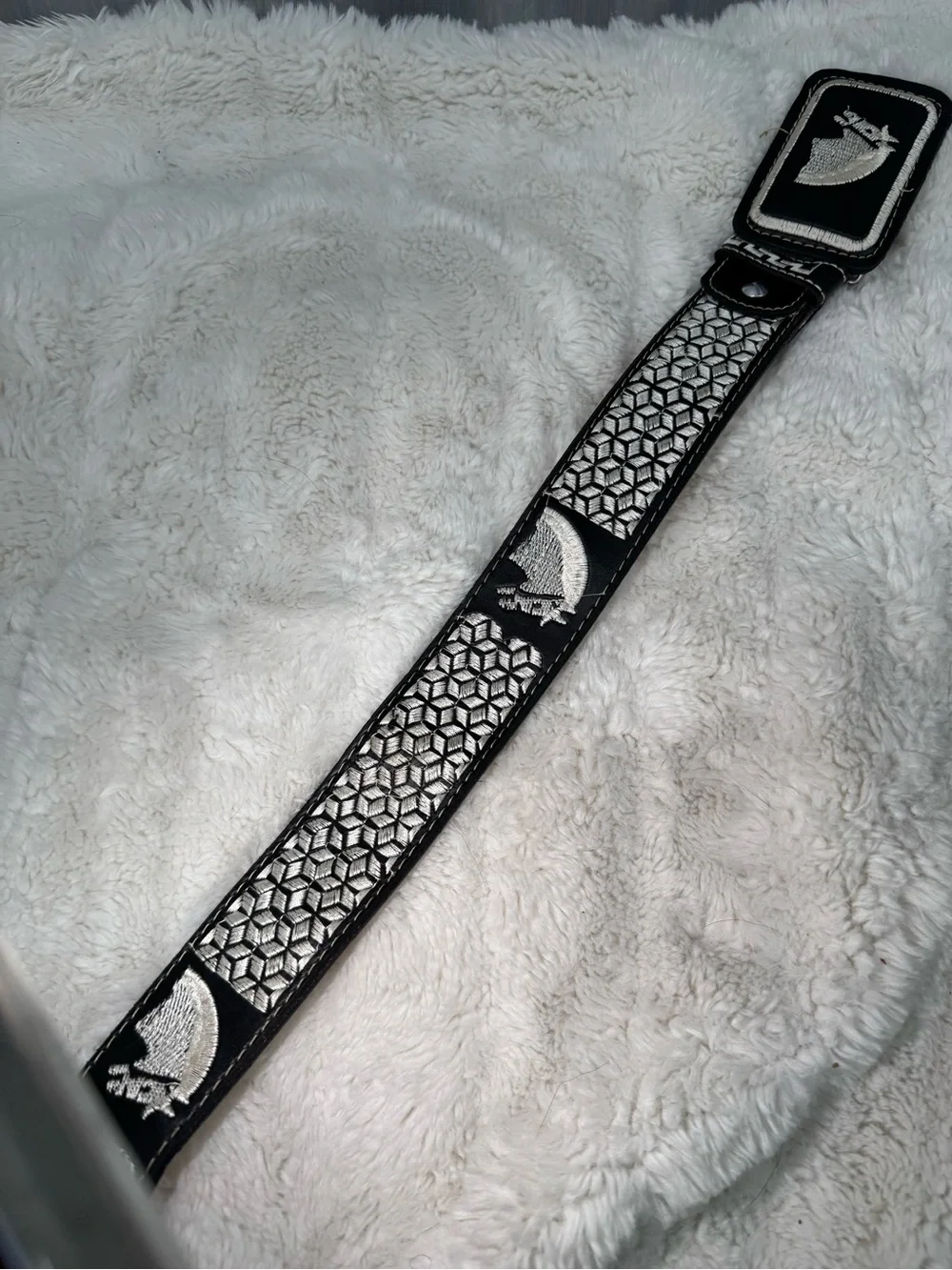 Embroidered Horse Belt With Design